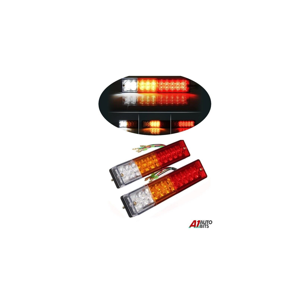 2X 12V 20 Led Trailer Truck Van Stop Rear Tail Indicator Lights Reverse Lamp 00000065197042