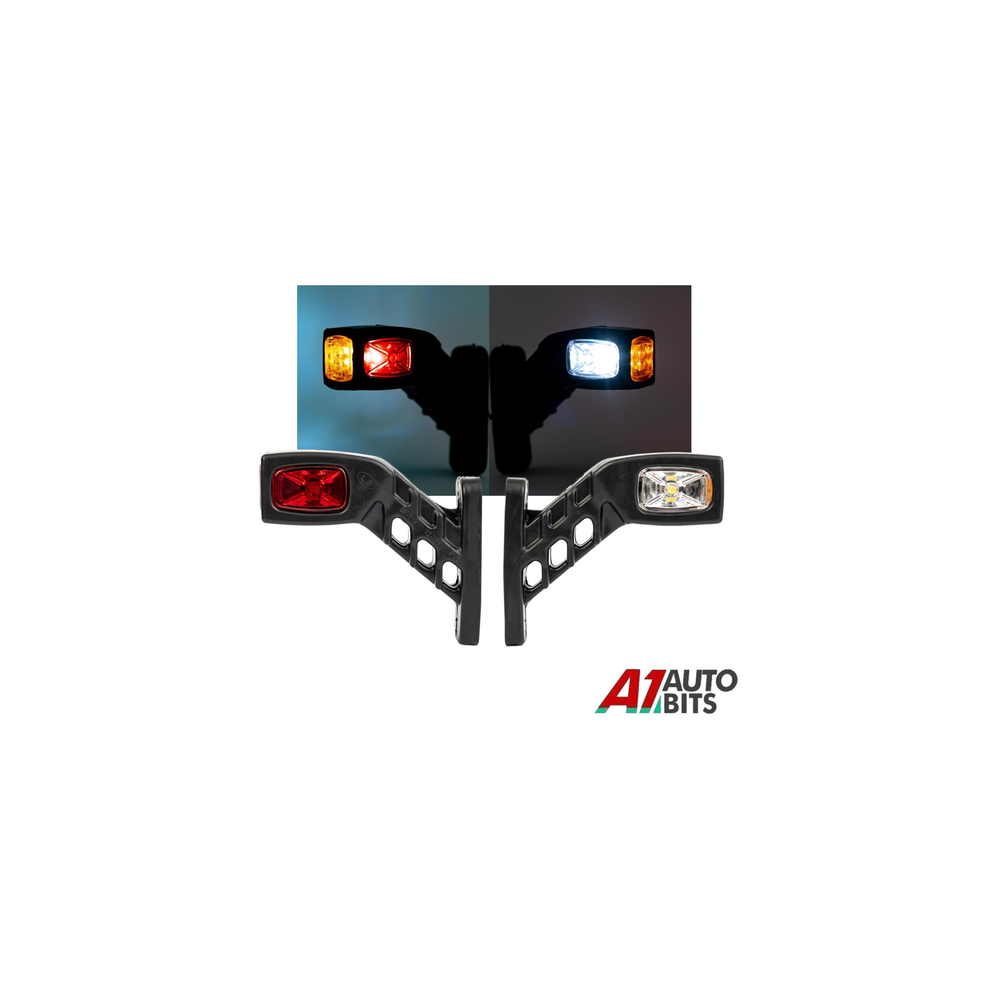 2 Recovery Side Marker Outline Led Lights Lamps 12V 24 Volt Trailer Truck Lorry 64213835