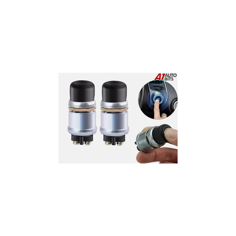 2Pcs 12V 50A Waterproof Switch Push Button Car Boat Horn Engine Start Starter 00000067521227