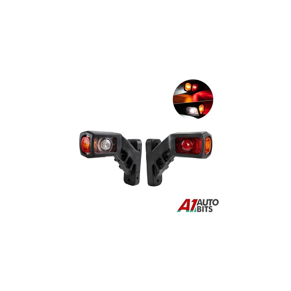 2 Recovery Side Marker Outline Led Lights Lamps 12 Volt 12V Trailer Truck Lorry 00000088202075