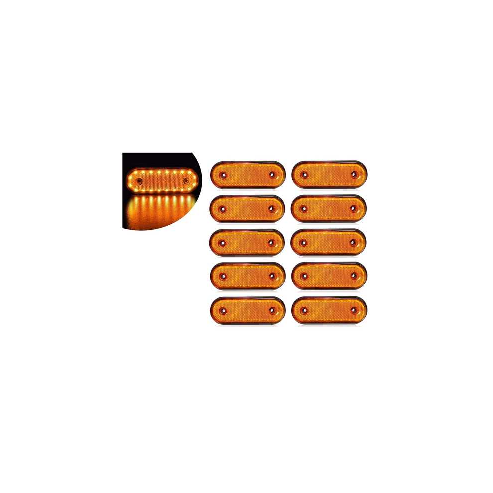 10X 20 Led Side Marker Indicator Lights Lamp Caravan Truck Trailer Lorry 12V 00000067012817