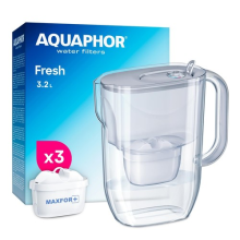 AQUAPHOR Fresh 3.2 litre water filter jug in Grey with 3 x Maxfor filters