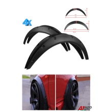 4Pcs Universal Front & Rear Car Fender Wheel Arches Flare Extension Flares Wide