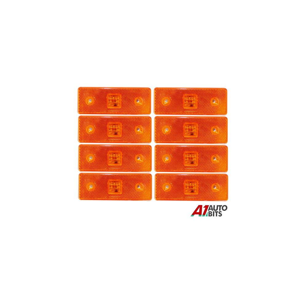 8 Pcs Led Side Marker Lights 12V Indicator Truck Lorry Bus Trailer Orange/Amber 00000014840746