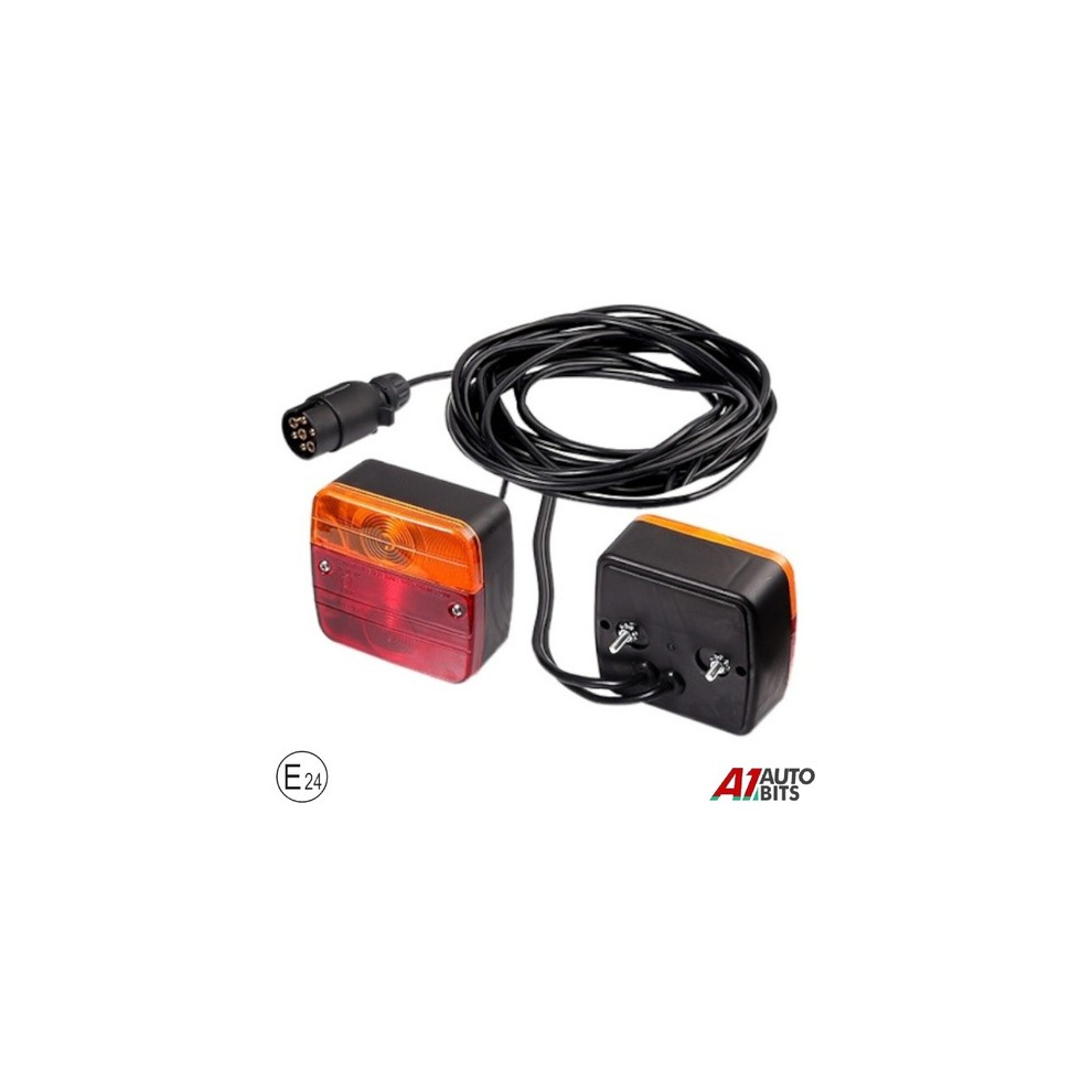 Pre Wired Trailer Van Rear Tail Towing Board S Lamps + 7.5M Cable E24 Light 00000089758670