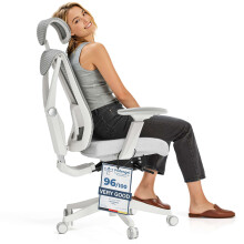 (Grey) Office chair Desktronic SitPro - 3D armrests - 10 adjustment points - BIFMA certificate