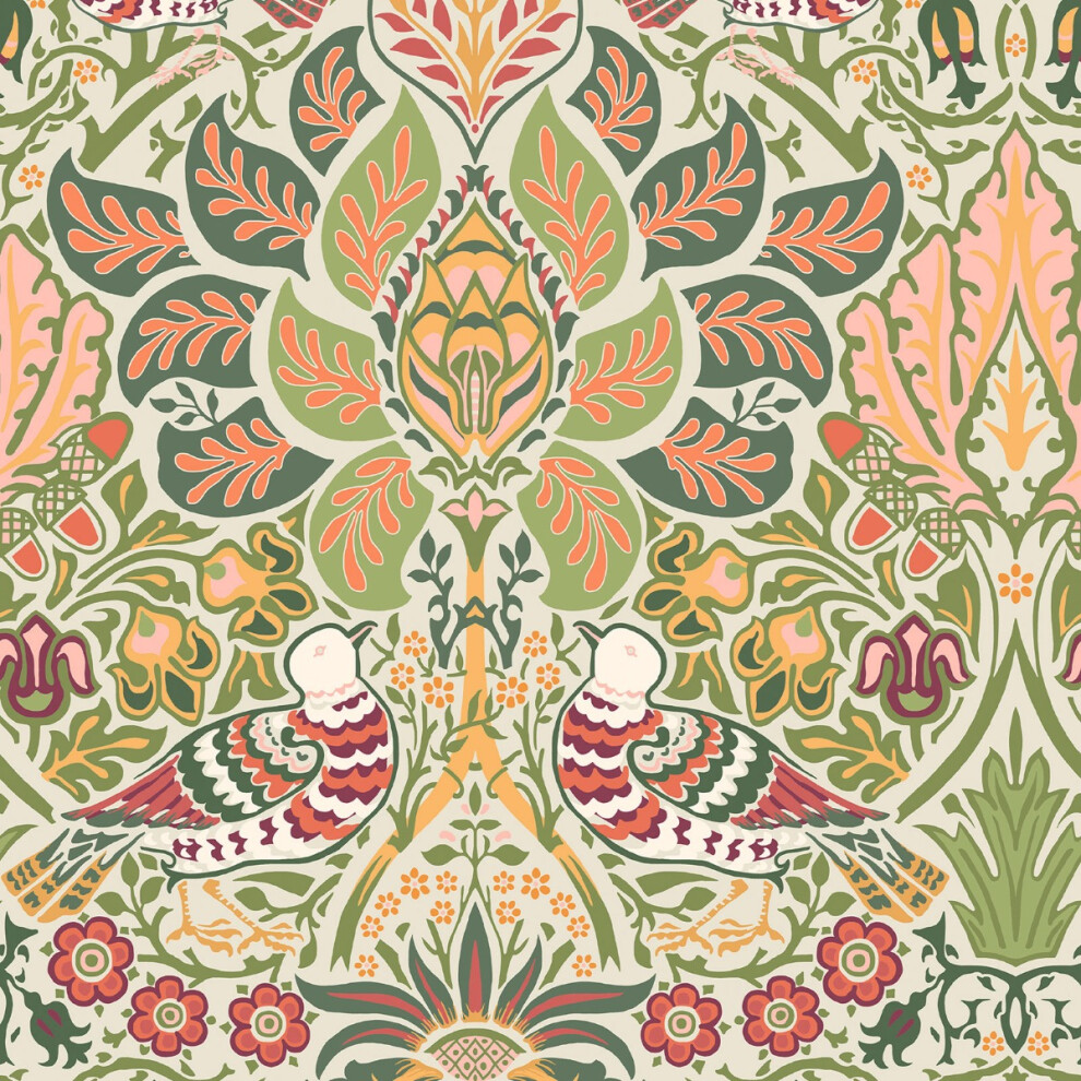 William Morris At Home Dove & Rose Wallpaper 5011583816464