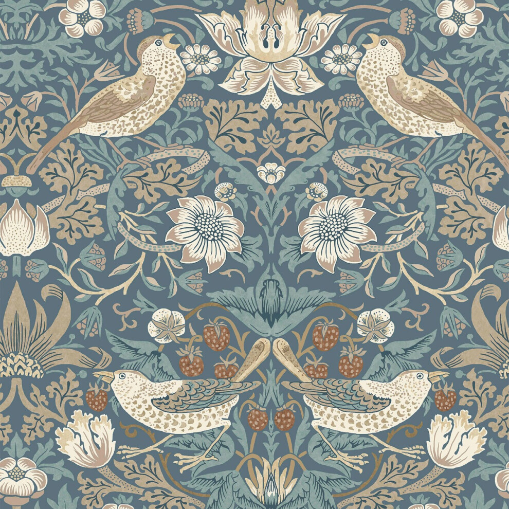 William Morris At Home Strawberry Thief Wallpaper 5011583817126