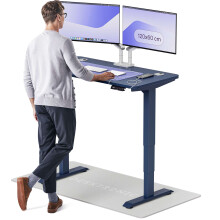(120x60cm, Blue/Blue) Standing desk Desktronic HomePro - 120x60cm - Height adjustable - Electric - Double engine - Smart control