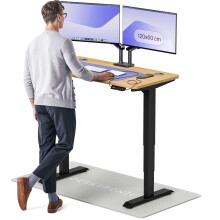 (120x60cm, Black/Oak) Standing desk Desktronic HomePro - 120x60cm - Height adjustable - Electric - Double engine - Smart control