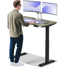 (120x60cm, Black/Green) Standing desk Desktronic HomeOne - 120x60cm - Height adjustable - Electric - Double engine - Smart control