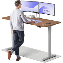 (180x80cm, Grey/Walnut) Standing desk Desktronic HomePro - 180x80cm - Height adjustable - Electric - Double engine - Smart control
