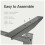 (Grey) Electric standing desk frame HomeOne - Height adjustable - Double engine - Smart control 7