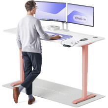 (180x80cm, Pink/White) Standing desk Desktronic HomePro - 180x80cm - Height adjustable - Electric - Double engine - Smart control