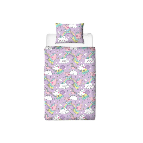 Peppa Pig Peppa Pig Bedtime Single Duvet Cover and Pillowcase Set 1