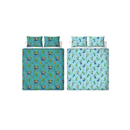 Minecraft (Double) Minecraft Level Up Duvet Cover and Pillowcase Set 2