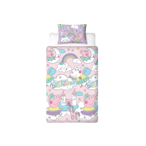 Peppa Pig Peppa Pig Bedtime Single Duvet Cover and Pillowcase Set