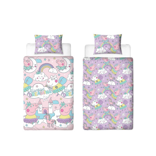 Peppa Pig Peppa Pig Bedtime Single Duvet Cover and Pillowcase Set 2