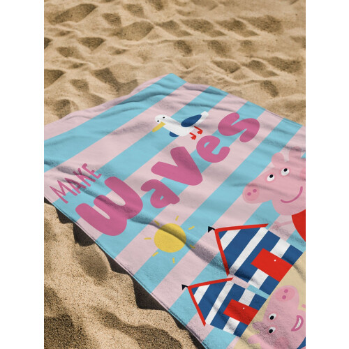 Peppa Pig Peppa Pig Waves Beach Towel 1