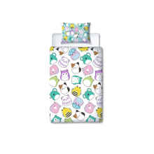 Squishmallows Happy Single Duvet Cover and Pillowcase Set