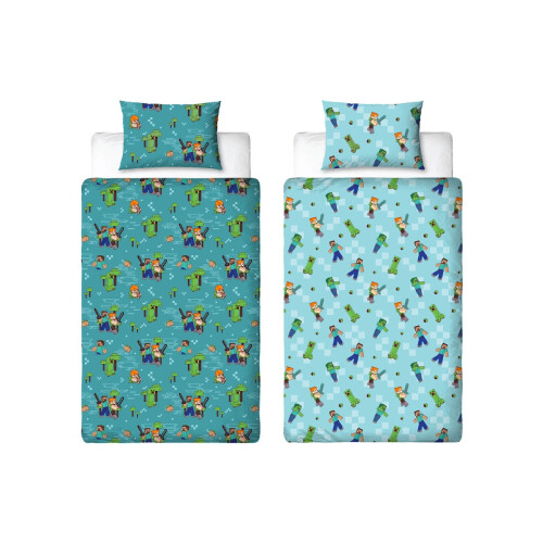 Minecraft (Single) Minecraft Level Up Duvet Cover and Pillowcase Set 2