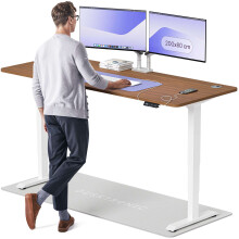 (200x80cm, White/Walnut) Standing desk Desktronic HomePro - 200x80cm - Height adjustable - Electric - Double engine - Smart control