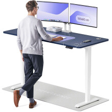 (180x80cm, White/Blue) Standing desk Desktronic HomePro - 180x80cm - Height adjustable - Electric - Double engine - Smart control