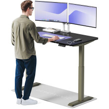 (140x70cm, Green/Black) Standing desk Desktronic HomeOne - 140x70cm - Height adjustable - Electric - Double engine - Smart control