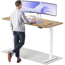 (180x80cm, Oak/White) Standing desk Desktronic HomePro - 180x80cm - Height adjustable - Electric - Double engine - Smart control