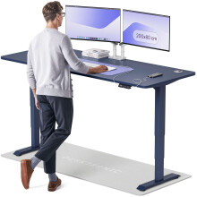 (200x80cm, Blue/Blue) Standing desk Desktronic HomePro - 200x80cm - Height adjustable - Electric - Double engine - Smart control