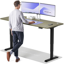 (200x80cm, Black/Green) Standing desk Desktronic HomePro - 200x80cm - Height adjustable - Electric - Double engine - Smart control