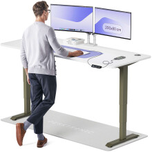 (200x80cm, Green/White) Standing desk Desktronic HomePro - 200x80cm - Height adjustable - Electric - Double engine - Smart control