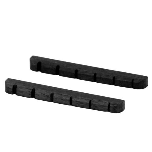 Electric Guitar Nut Bone 6 String Pre Slotted Replacement for Strat Black