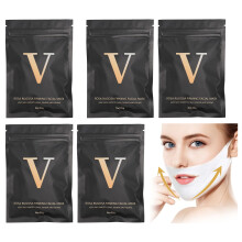 5 Stück Baumwoll-Gesichtsmasken zum Anheben und Hydratisieren für Spa zu Hause