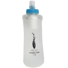 AFISHTOUR Collapsible Squeeze Soft Flask with Filter - Lightweight Bottle Water ? 1 Liter for Trail Running, Hiking, Travel, Cycling, and Fishing;