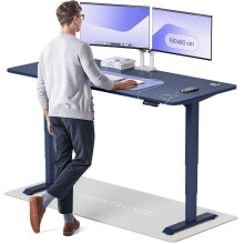 (180x80cm, Blue/Blue) Standing desk Desktronic HomePro - 180x80cm - Height adjustable - Electric - Double engine - Smart control
