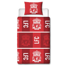 (Single) Liverpool FC Crunch Duvet Cover and Pillowcase Set
