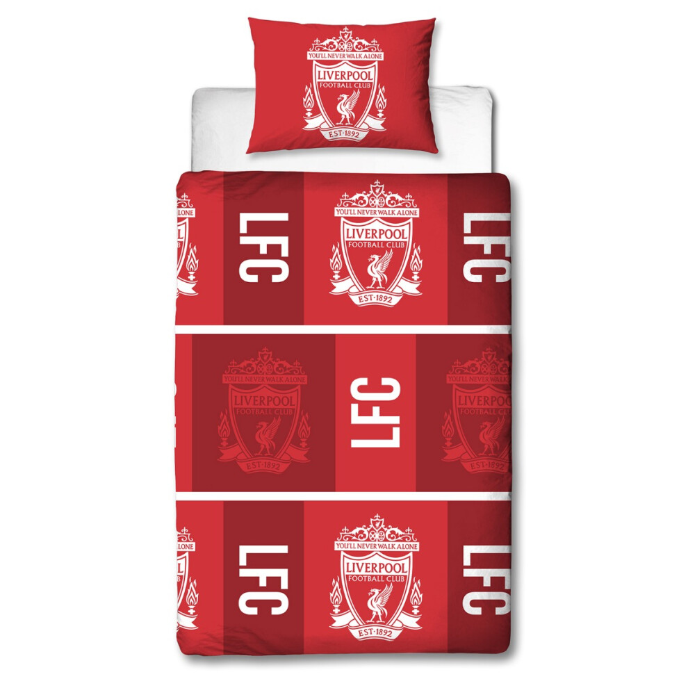 Liverpool Fc (Single) Crunch Duvet Cover And Pillowcase Set