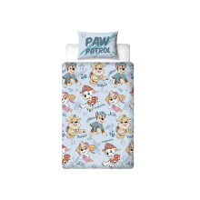 Paw Patrol Sketchy Stripe Single Duvet Cover and Pillowcase Set