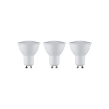 Paulmann 28786 LED lamp recessed luminaire Choose 3-Piece Set Easy Dim 3x5.5 watt dimmable recessed spotlights White spot recessed lamp 2700 K GU10