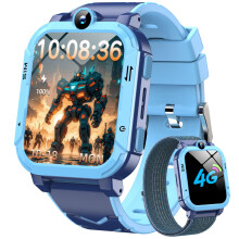 Blackview 4G Kids Smart Watch | GPS+LBS+Wi-Fi Tracker & SOS Function | 2-Way Video/Voice Chat/Calls/SMS | Sleep Monitor | Pedometer | Class Mode,