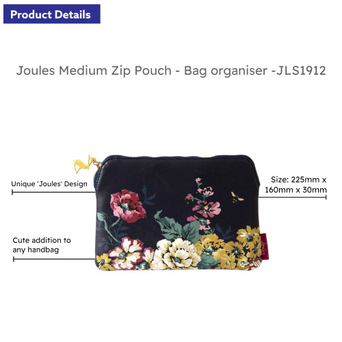 Joules Joules Medium Zip Pouch 1