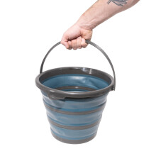 Arctic Hayes 10 Litre Multi-Use Collapsible Bucket for Cleaning, Camping, Fishing, Space Saving Design for Home and Outdoors