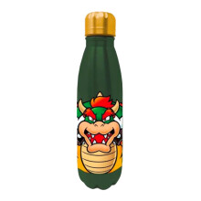 Super Mario Bowser 540ml Water Bottle (7cm x 7cm x 22.5cm) (Green)