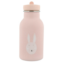 Trixie Insulated Drinking Bottle - Mrs. Rabbit - 350ml Stainless Steel Water Bottle for Kids - Pink - Keeps Drinks Cold - Eco-Friendly and BPA-Free