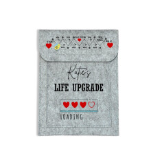 Maisie Moo Gifts Limited Personalised Life Upgrade Slimming Weigh In Book Club Meeting Felt Pouch Bag Holder