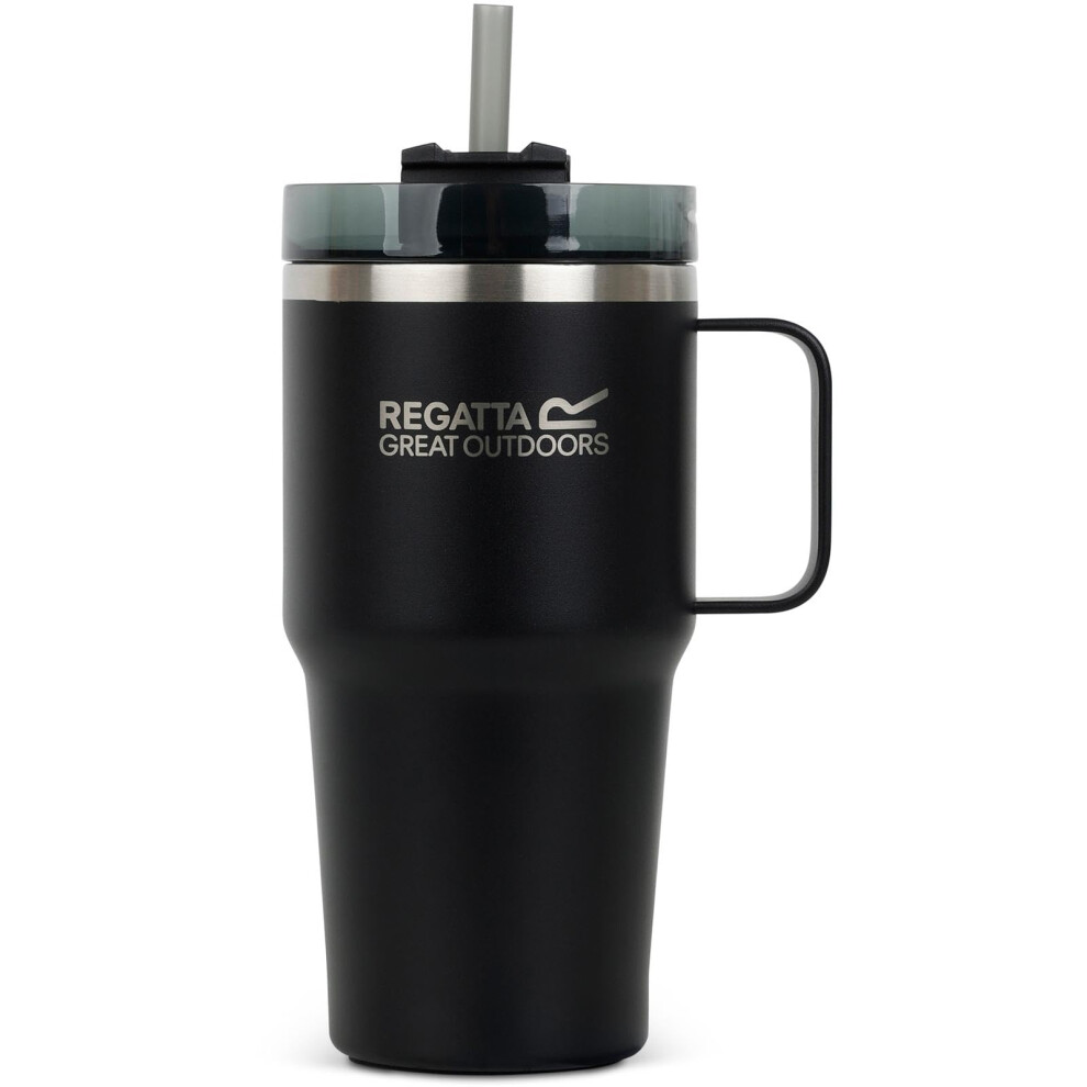 Regatta Thermulate Insulated 0.6L Flask Carry Handle Cup - Black