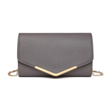 Miss Lulu Women's Clutch Elegant Envelope Evening Bag with Chain Handbag for Wedding Party and Prom