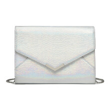 Miss Lulu Women's Evening Clutch Bag, Shining Elegant Handbag for Weddings Party Date, Cool Lizard-pattern Design Shoulder Crossbody Bag, Medium Size
