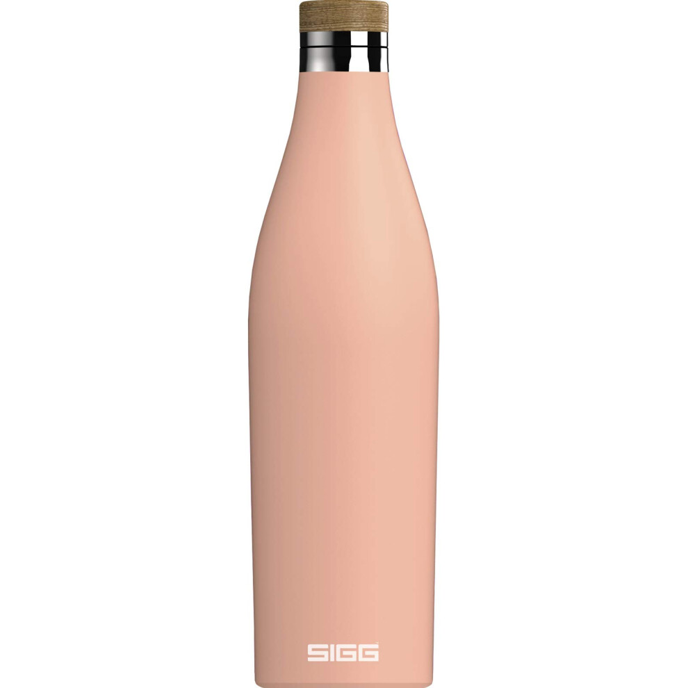 Sigg - Insulated Water Bottle - Meridian - Leakproof - Extra Slim - Bpa Free - Plastic Free - Double Walled 18/8 Stainless Steel - Bamboo Screw Top